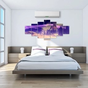 Abstraktný obraz hôr