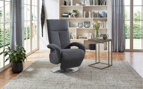 XXXLutz RELAXAČNÉ KRESLO, textil, modrosivá Sit & More - Online Only obývacie izby - 000144006302