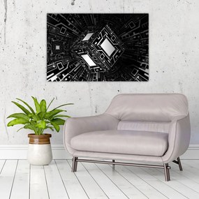 Obraz abstraktné kocky (90x60 cm)