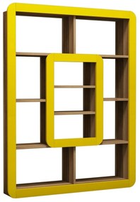 Knižnica Orkide Yellow a Walnut
