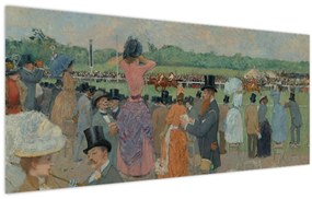 Obraz - Jean-Louis Forain, The Races at Longchamp, reprodukcia (120x50 cm)