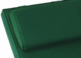 Divero 36875 Sada 2x polstrovanie pre lehátko 188 cm - tmavo zelená