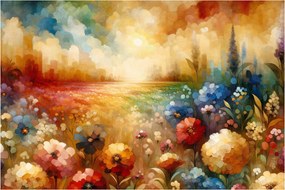 Obraz - Pestrofarebná lúka (90x60 cm)