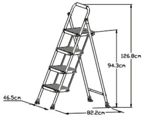 Lamart LT8098 schodíky Eurostep, 4 stupne