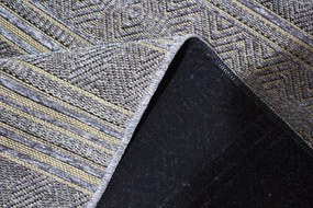 Koberec Saran G001 GREY – sivý vzorovaný obdĺžnik Rozmer: 60x100 cm