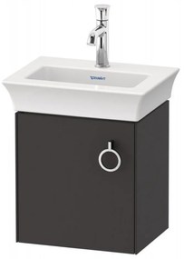 DURAVIT White Tulip závesná skrinka pod umývadielko, 1 dvierka, pánty vľavo, 384 x 298 x 410 mm, grafit matný, WT4250L5858