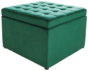 Taburetka moderná 60cm zamatová smaragdovo zelená