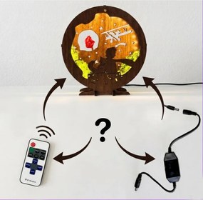 Stmievateľná LED stolová lampa s motívom Malého princa | Sentop LED0575-WENGE