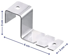 Háčiky z nehrdzavejúcej ocele v súprave 2 ks - Maximex