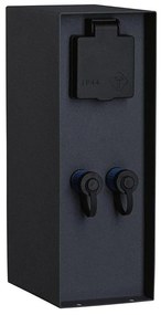 Paulmann 94700 - Vonkajší zásuvkový stĺpik RIO 2Z SCHUKO 230V IP44