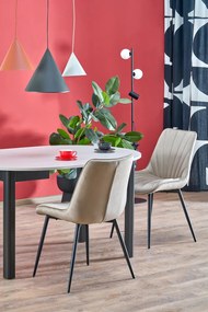 Rozkladací jedálenský stôl Ringo 102/142 cm kašmírový/čierny