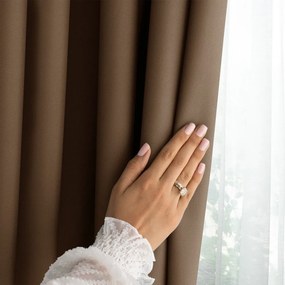 Hnedý dimout záves 140x250 cm Carli Tie – Restilo