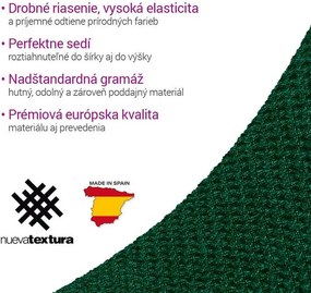 Super strečové poťahy HARMONIA zelená taburetka (40 - 60 cm)
