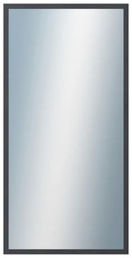 DANTIK - Zrkadlo v rámu, rozmer s rámom 50x100 cm z lišty KASETTE šedá (2758)