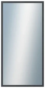 DANTIK - Zrkadlo v rámu, rozmer s rámom 50x100 cm z lišty KASETTE šedá (2758)