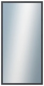 DANTIK - Zrkadlo v rámu, rozmer s rámom 50x100 cm z lišty KASETTE šedá (2758)