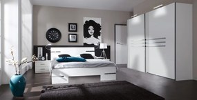 Nočný stolík s 2 zásuvkami Anna, biely