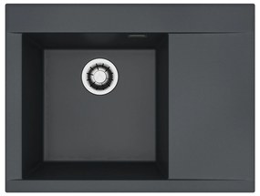 ALVEUS CZ PURE-G 60 L černý A90 + QC sifon_algranit