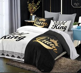 Obliečky KING and QUEEN Bavlna 220x200 cm 6-dielna súprava