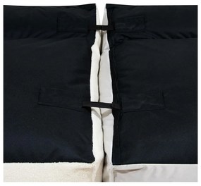 Svetlosivý sedací vak z textílie buklé Mass Open Modul 90 – SLOWDOWN