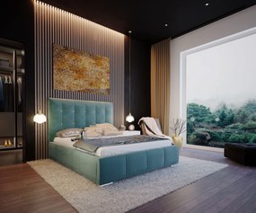 Čalúnená manželská posteľ ALBERT s úložným priestorom 160 x 200 cm Veľkosť: 180 x 200 cm