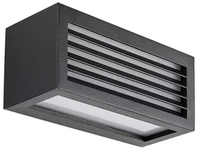 Rabalux 77100 - LED Vonkajšie nástenné svietidlo LUBLIN LED/10W/230V IP54 čierna RL77100