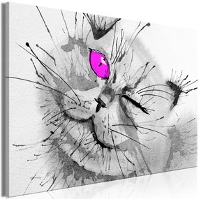 Artgeist Obraz - Happy Look (1 Part) Wide Pink Veľkosť: 30x20, Verzia: Premium Print