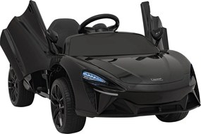 Ramiz McLaren Artur batéria pre deti čierna + pohon 4x4 + diaľkové ovládanie + pomalý štart + EVA + LED Audio