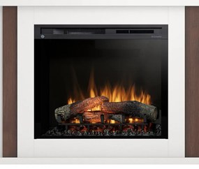 Elektrický krb Paria 28 biely/tmavý dub