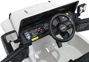 Ramiz Jeep Wrangler Rubicon LIFT elektrické autíčko pre deti biele