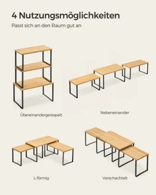 Set troch kuchynských políc KCS014B01