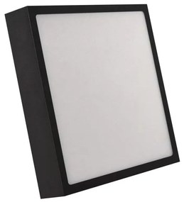 LED Stropné svietidlo LED/21W/230V 3000/3500/4000K 22,5x22,5 cm čierna