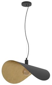 Eglo 390429 - Luster na lanku SACEDA 1xE27/40W/230V 80 cm čierna/zlatá
