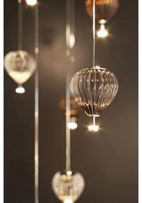 MAXLIGHT P0576 - LED Luster na lanku PALLONCINI 2xLED/3W/230V pr. 12 cm dymová