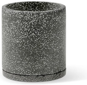 Tmavosivý kvetináč Bonami Selection Terrazzo, ø 34 cm