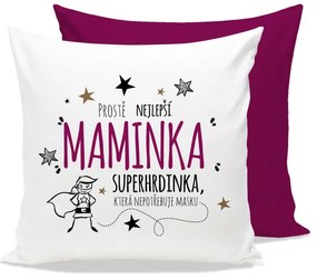 Nekupto Vankúš s potlačou Najlepší mamička superhrdinka