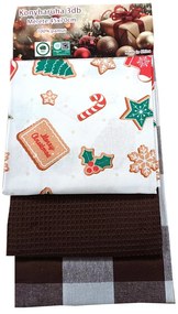 Bavlnené kuchynské utierky Noel cake 3ks