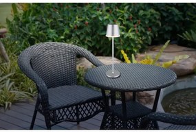 Globo 36637SM - LED Solárne svietidlo LED/0,6W/3V 3000K IP44 matný chróm