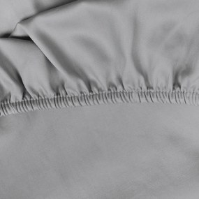 JERSEY PRESTIERADLO 90X200 CM, VÝŠKA 25 CM SIVÉ