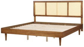 Drevená posteľ 180 x 200 cm svetlé drevo AURAY Beliani
