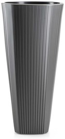 PLASTOVÝ KVETINÁČ MORA 39X81 CM ANTRACITOVÁ