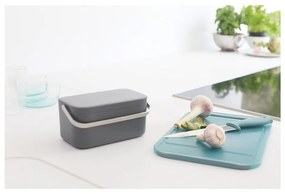 Tmavosivá nádoba na kompostovateľný odpad 1,8 l SinkSide – Brabantia