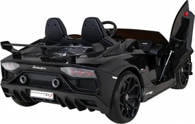 Ramiz Lamborghini SVJ DRIFT pre 2 deti čierna + funkcia Drift + diaľkové ovládanie + MP3 LED + pomalý štart