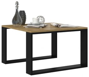 Konferenčný stolík LAUREN MINI - dub artisan / čierny