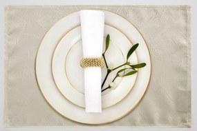 SADA 4 KS PRESTIERANIE NA STÔL ISLA 30X40 CM KRÉMOVÁ