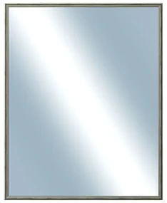 DANTIK - Zrkadlo v rámu, rozmer s rámom 80x100 cm z lišty Y-ka čierna linka (3125)