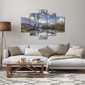 Obraz rieky za stromom (150x105 cm)