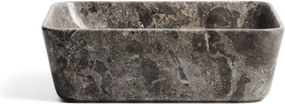 Sivé kamenné umývadlo 40x40 cm Darnen – Kave Home