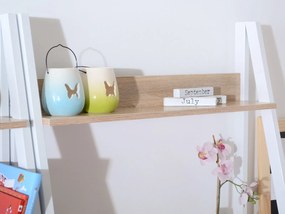 PC stolík Dylen (dub + biela). Akcia -22%. Vlastná spoľahlivá doprava až k Vám domov. 1109741