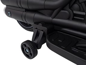 Ramiz Elektrická motorka Chopper FASTER pre deti červená + FM rádio + audio panel + LED